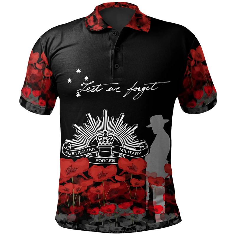 Lest We Forget Anzac Day Polos – Street Fashion Men 2025 Bewertung und Preis